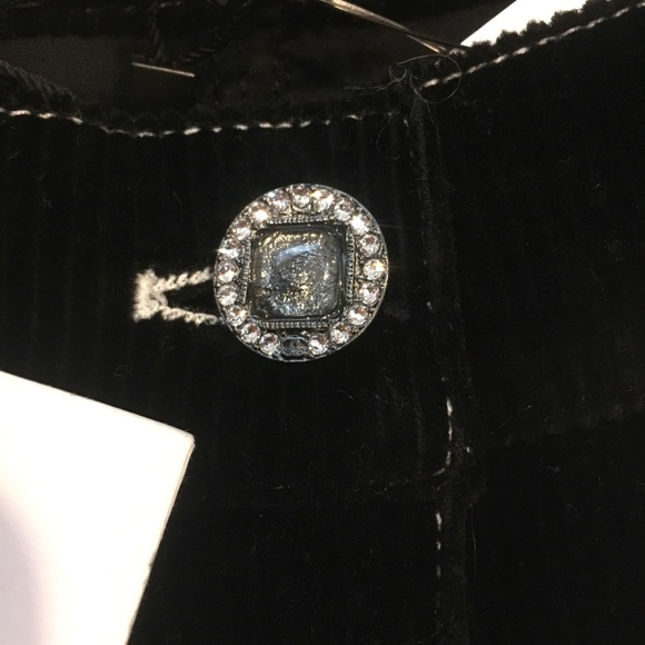 NWT Chanel Black Velvet Pants 16B tweed pockets 40 - Picture 5 of 8